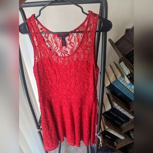 Size: large Color: Red floral detailing